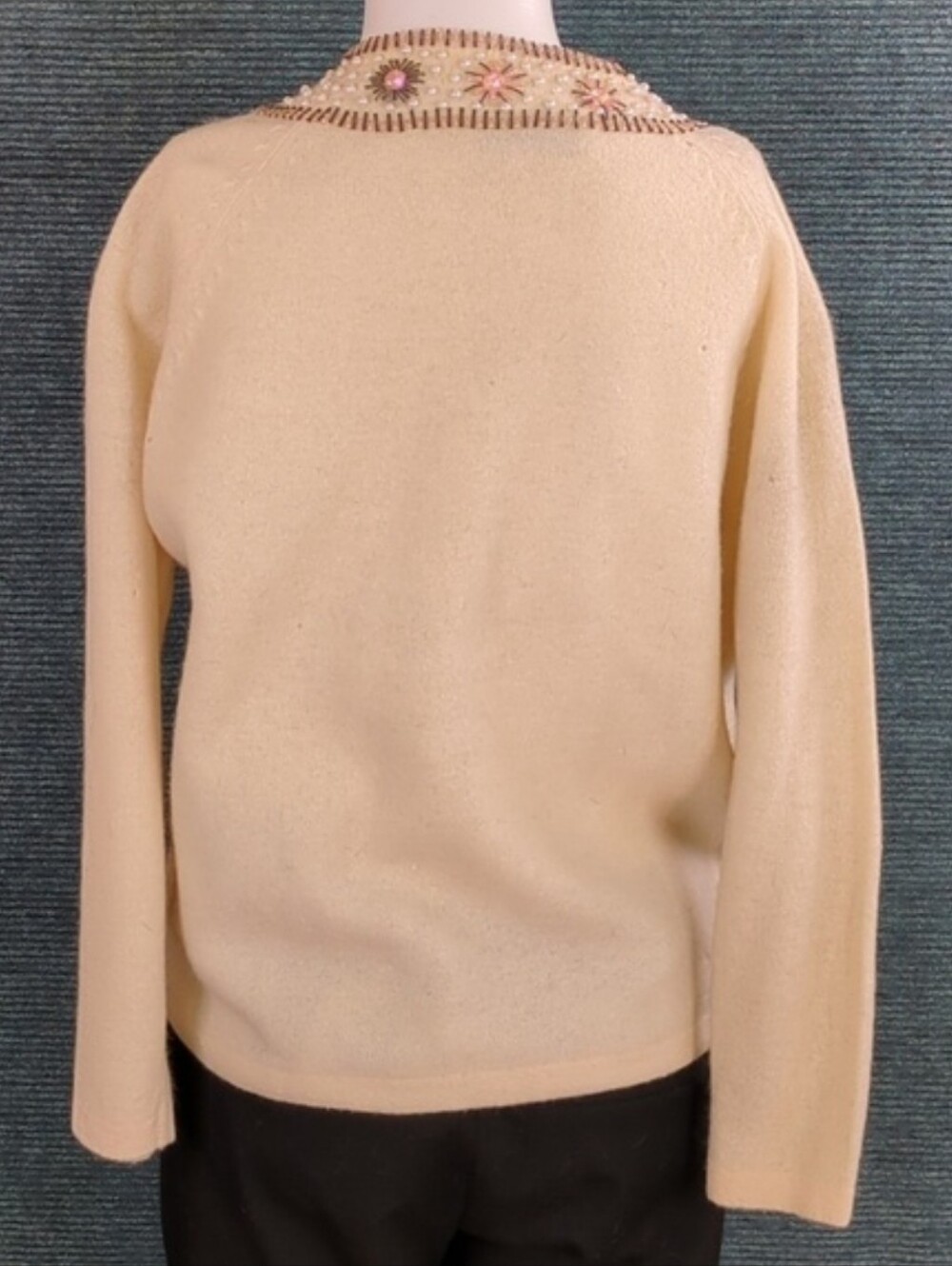 Vintage Marshall Field & Company Beaded Wool/Angora Sweater - Picture 7 of 16